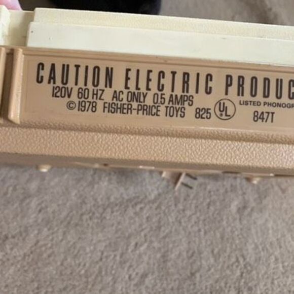 Vintage 1978 Fisher Price Record Player Phonograph-No Lid - Picture 10 of 10